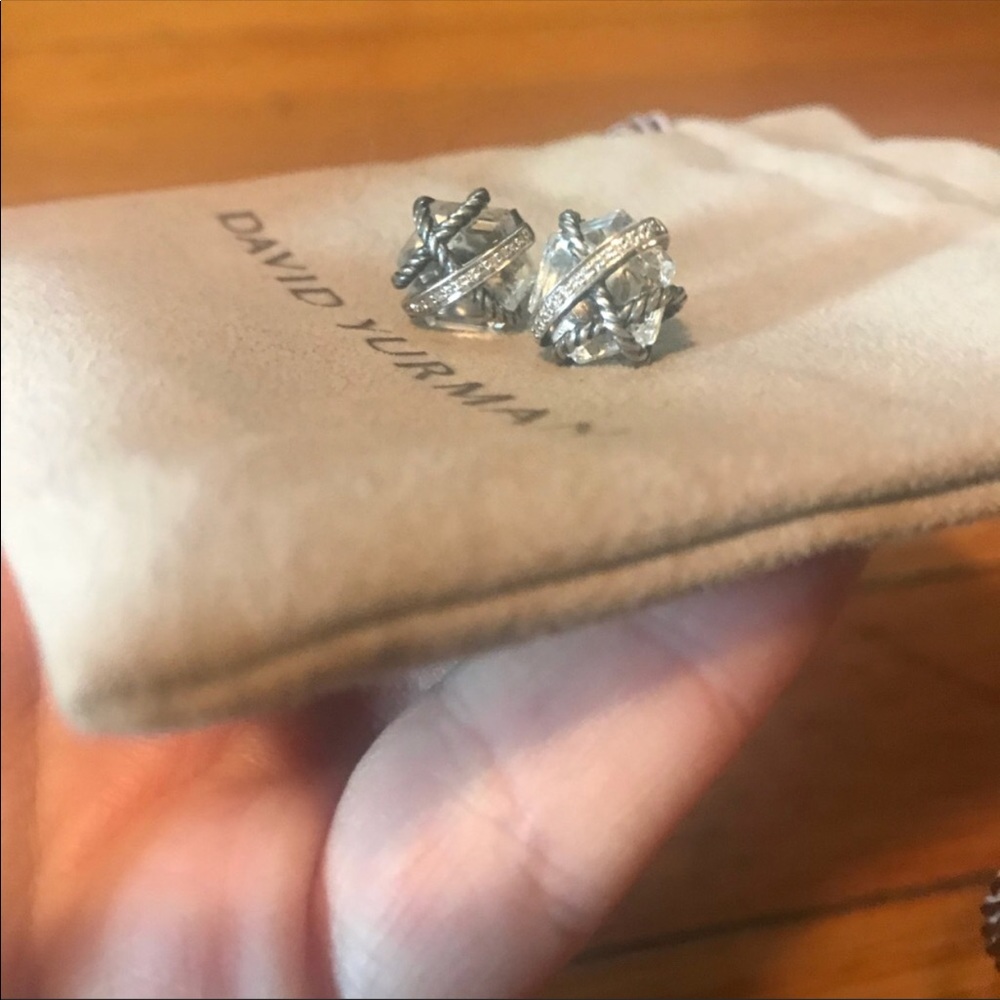 DY crystal wrap earrings